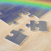 Vliegend Unicorn over regenboogfantasepaard Legpuzzel (Zijkant)