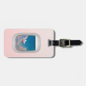 vliegend varken door bagagelabels van vliegtuigrui (Voorkant horizontaal)