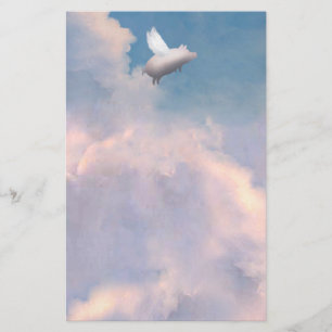 vliegend varkenspapier briefpapier