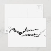 Vliegend vliegriem briefkaart (Voorkant / Achterkant)