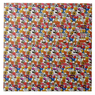 VLIEGEND VOGEL STEREOGRAM 4.25x4.25, 6x6 inch Tegeltje