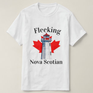 Vliegend vuurtoren van Nova Scotian Halifax Dartmo T-shirt