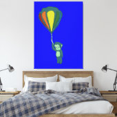 vliegende aap : luchtballon canvas afdruk (Insitu (Slaapkamer))