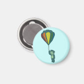 vliegende aap : luchtballon magneet (Voorkant / Achterkant)