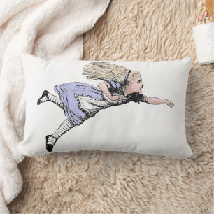 Vliegende Alice Wonderland Avontuur Oude Tenniel Kussen