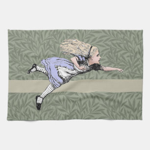 Vliegende Alice Wonderland Avontuur Oude Tenniel Theedoek