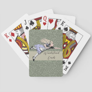 Vliegende Alice Wonderland Avontuur Vintage Tennie Pokerkaarten