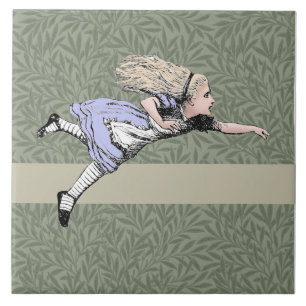 Vliegende Alice Wonderland Avontuur Vintage Tennie Tegeltje