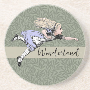 Vliegende Alice Wonderland Avontuur Vintage Tennie Zandsteen Onderzetter