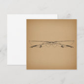 Vliegende Antiek kunst Vist Vintage Polen Kaart (Voorkant / Achterkant)