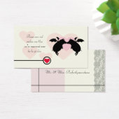 Vliegende biggen cadeau label visitekaartje (Bureau)