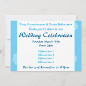 Vliegende Biggetjes Bruid en Bruidegom trouwkaart Kaart (Achterkant)