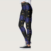 Vliegende bijen Zwarte Leggings (Links)