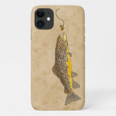 Vliegende bruine forel Case-Mate iPhone case (Achterkant)