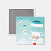 Vliegende bubillinas magneet (Voorkant / Achterkant)