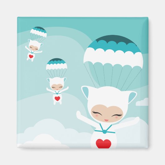 Vliegende bubillinas magneet (Voorkant)