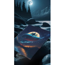 Vliegende bultrug walvis maanlicht Zee sterrenboss