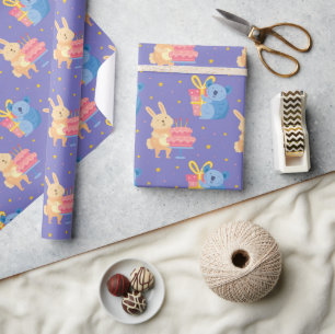 Vliegende dieren cadeaupapier