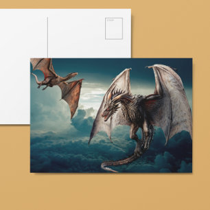 Vliegende Draak Wyvern  Briefkaart