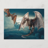 Vliegende Draak Wyvern Briefkaart (Voorkant)