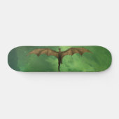 Vliegende dragon Green Nebula Galaxy Mythological Skateboard (Horizontaal)