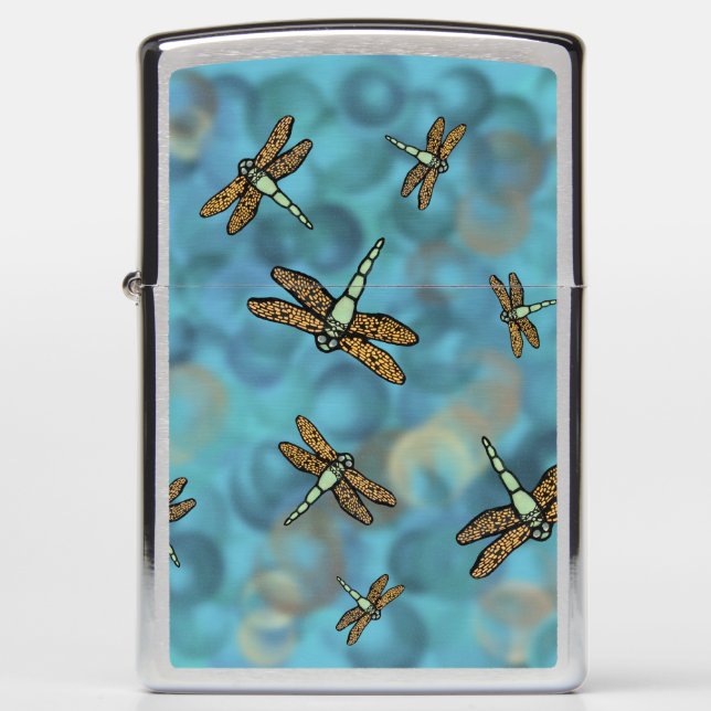 Vliegende dragonflies Zippo Lighter (Voorkant)