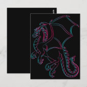 vliegende drakenbriefkaart briefkaart (Voorkant / Achterkant)