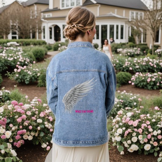 VLIEGENDE DROMEN DENIM JACKET (Huwelijk Achterkant)