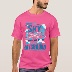 vliegende drone-piloot t-shirt