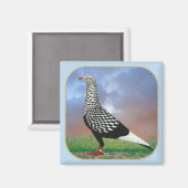 Vliegende duif en wolken magneet (Voorkant / Achterkant)