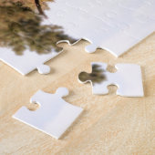 vliegende eend boven waterfoto legpuzzel (Zijkant)