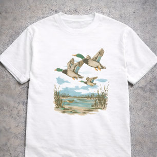 Vliegende Eenden Natuurreservaat Wilde Dieren Jach T-shirt