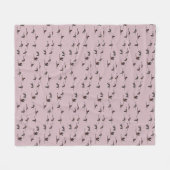 Vliegende flaimingos Fleece Blanket (droesroze) (Voorkant (Horizontaal))