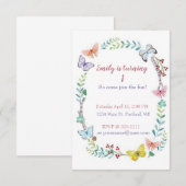 Vliegende flora baby, aangepast kaart (Voorkant / Achterkant)