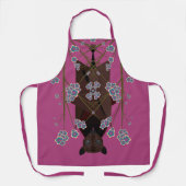 Vliegende Fox Boysenberry Middelgroot Schort (Voorkant)