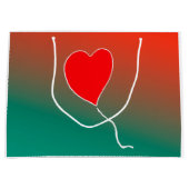 Vliegende hart groot cadeauzakje (Voorkant)