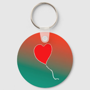 Vliegende hart sleutelhanger