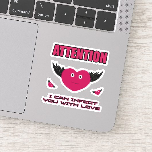 Vliegende harten sticker (Detail)