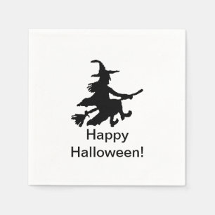 Vliegende Heks - Gelukkig Halloween - Servet