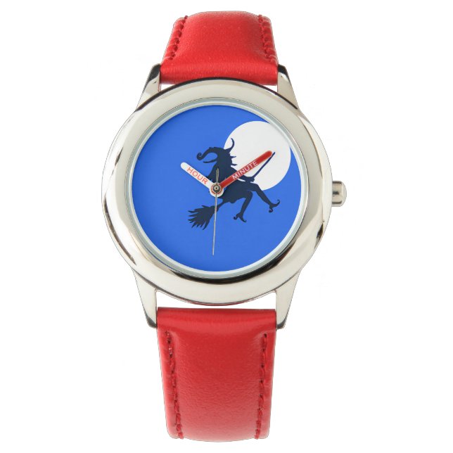 Vliegende heks Kinder horloge (Voorkant)