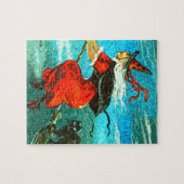 vliegende heks legpuzzel (Horizontaal)