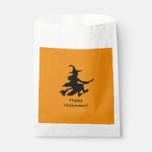 Vliegende Heks - Oranje - Gelukkig Halloween - Fav