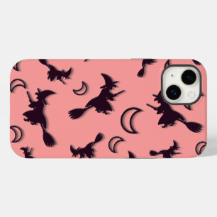 Vliegende heks tussen halve maan bij Halloween nac Case-Mate iPhone 14 Plus Hoesje