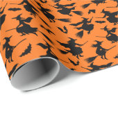 vliegende heksen patroon cadeaupapier (Rol Hoek)