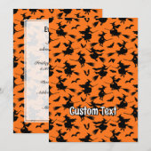 vliegende heksen patroon kaart (Voorkant / Achterkant)