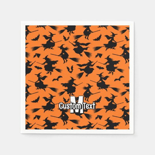vliegende heksen patroon servet (Voorkant)