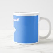 Vliegende Hoge Verjaardagsbanner Extra Grote Beker (Rechts)