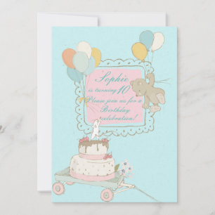 Vliegende hond en vogels - Kinderdagenuitnodiging Kaart