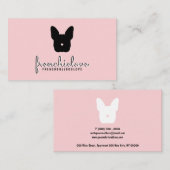 Vliegende hond logo simpel huisdier visitekaartje (Voorkant / Achterkant)