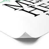 Vliegende hond van de psychische gezondheid poster (Hoek)